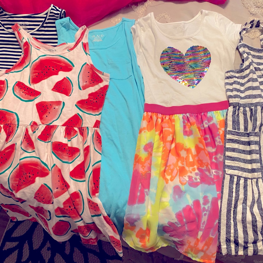Girls 5 set dress Bundle (size 7/8)